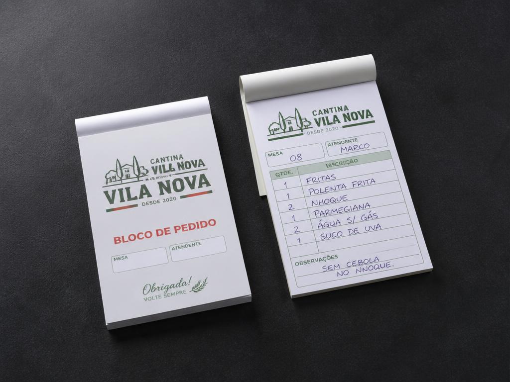 Blocos de Pedido impresso pela Gráfica Capivari