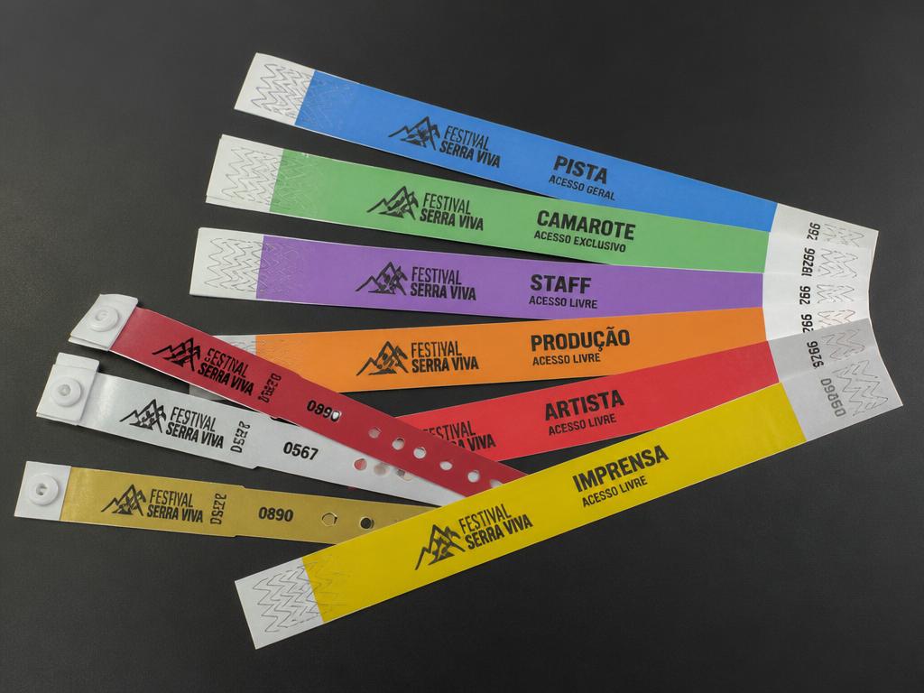 Pulseiras de Identificação impresso pela Gráfica Capivari