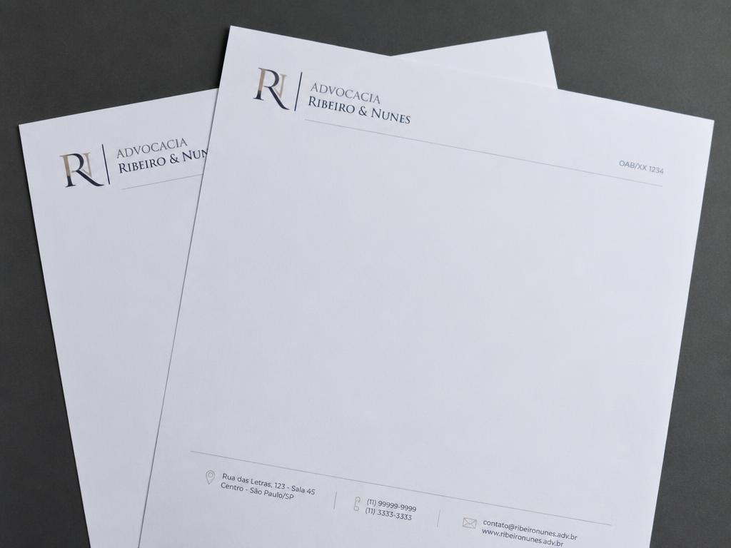 Papel Timbrado impresso pela Gráfica Capivari